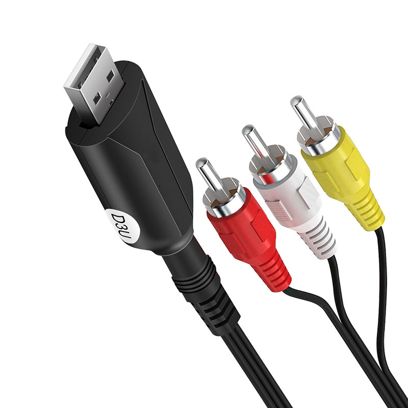 VIDEO CAPTURE CARD SET-TOP BOX DESKTOP RECORDER AV RCA TO USB 2.0 CAPTURE CARD