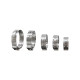 304 single-ear, unpole clamping, stainless steel, strong throat clamping, clamping, water and oil pipe, earless tightening clamping