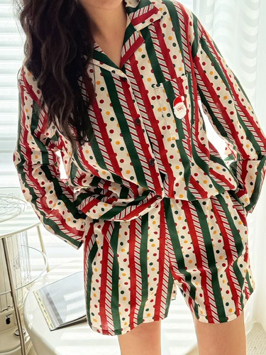 Ретро рубашка, пижама, хлопковый брендовый комплект подходит для мужчин и женщин для влюбленных, французский стиль