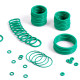Fluoro rubber O-ring sealing ring outer diameter 5-180mm wire diameter 1.9mm high temperature resistant fluoro rubber O-ring sealing ring