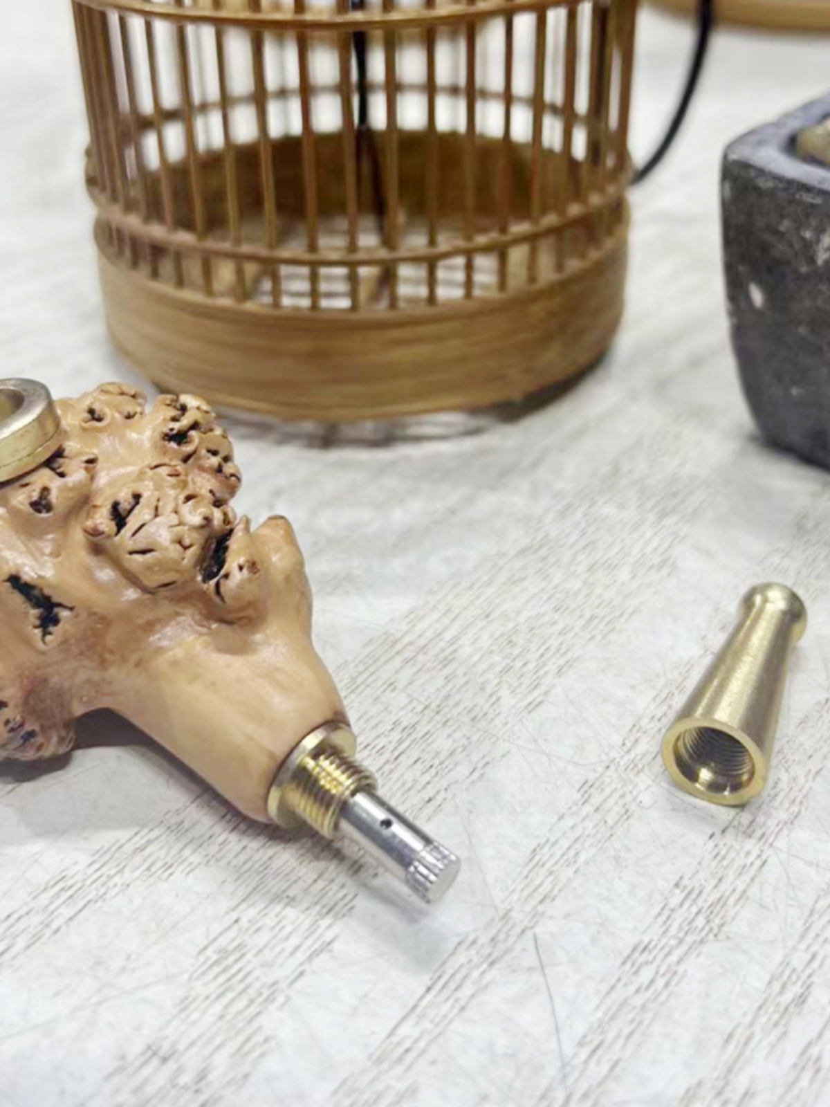 운남 검은 과일 나무 종양 미니 파이프 두껍고 얇은 이중 목적 재활용 필터 담배 홀더 맞춤형 장난감