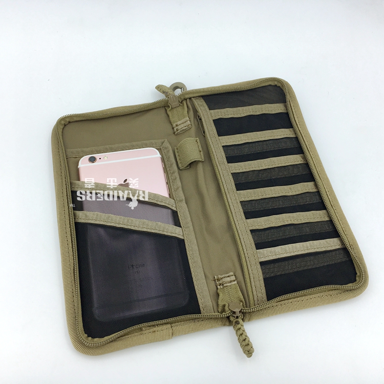 COMBAT2000 여행 티켓 항공권 홀더 여권 가방 밀리터리 팬 지갑 지갑 서류 수납 핸드백 수표 홀더