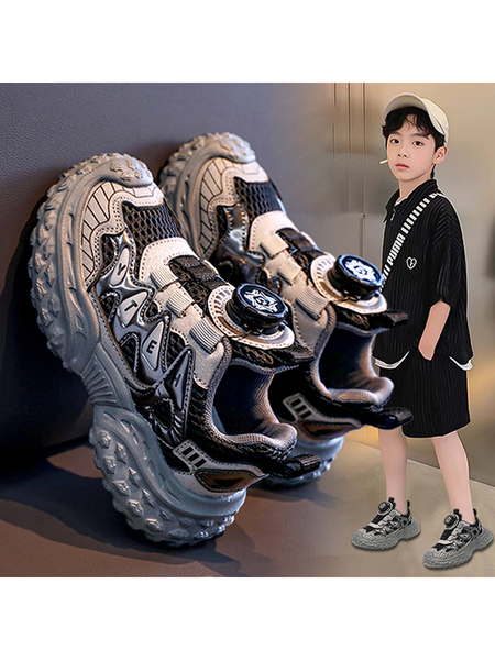男童运动鞋2026新款秋季炸街跑步儿童鞋子轻便透气老爹鞋男孩软底