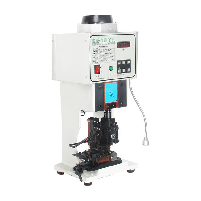 Super quiet terminal machine semi-automatic stripping and compression wire machine, line line split multi-core wire peeling and crimping machine