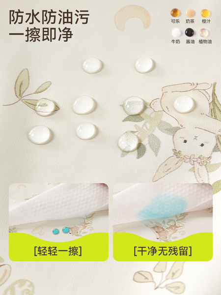 宝宝罩衣儿童吃饭围兜婴儿辅食防水防脏女婴幼儿花边袖夏薄款围裙 — 2