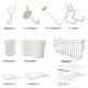 Accessories hook hole board bookshelves for bookshelf storage desk round hole hanging board without hole drilling hook