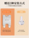 Family of three and four people put key storage ornaments hooks without hole drilling decoration rack