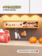 Family of three and four people put key storage ornaments hooks without hole drilling decoration rack