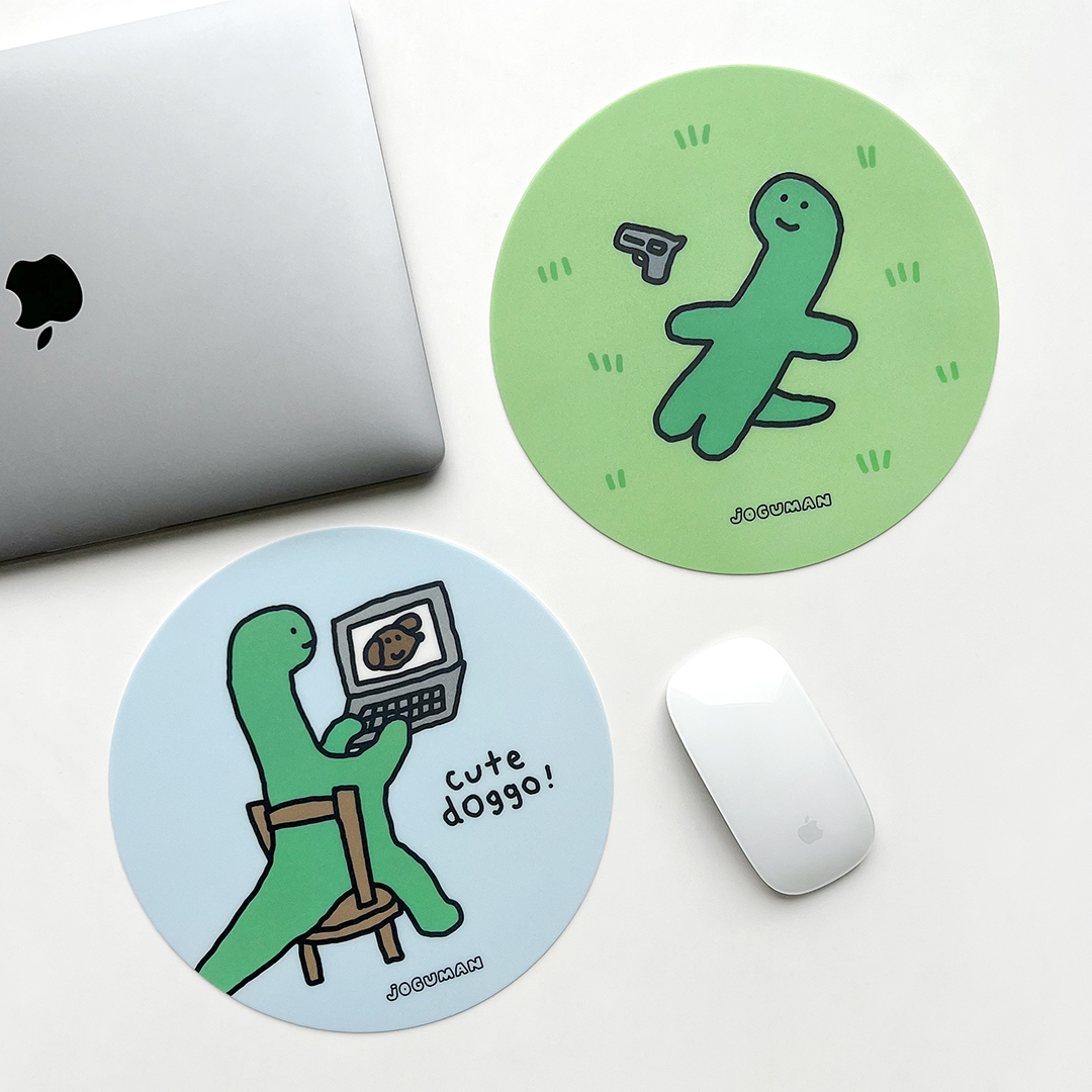 KOREAN JOGUMAN MOUSE PAD LITTLE DINOSAUR MOUSE PAD WATERPROOF AND NON-SLIP GENUINE STOCK