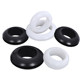 Black coil outlet ring rubber ring distribution box cabinet clothes rack hole plug rubber ring cross wire double-sided sealing ring