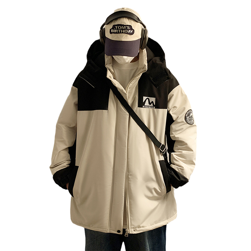 AMERICAN HIPHOP JACKET PADDED JACKET MENS WINTER THICKENED HIGH-END DOWN PIE TO OVERCOME THE JACKET HIGH STREET TRENDY BRAND