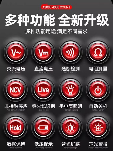 German multimeter electrician special electric pen multifunctional integrated machine digital measurement line intelligent induction test pen