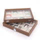 Black walnut grain dustproof and cover jewelry box bracelet bracelet ring earring necklace box jewelry storage box