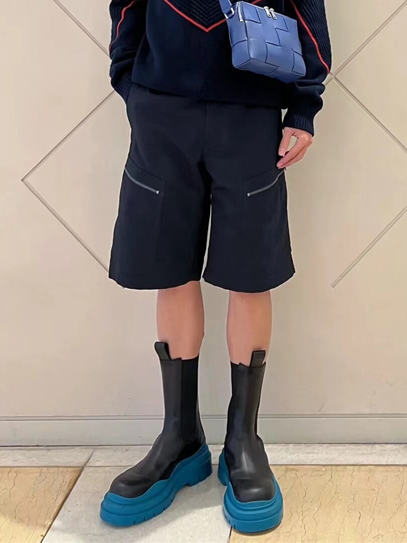 INTERNET CELEBRITY AHIGO BOTH MALE AND FEMALE COUPLE BOOTS HEIGHTENED THICKSOLE CHELSEA BOOTS MENS PLUS SIZE MEDIUM CARGO BOOTS