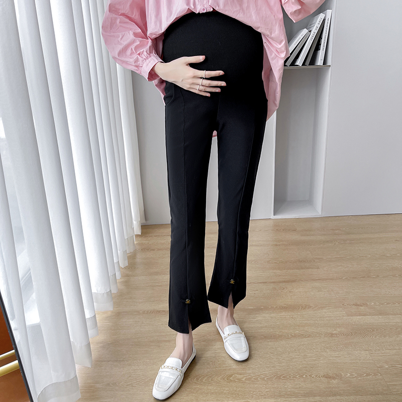 PREGNANT WOMEN SPRING SUITS LONG-SLEEVED SHIRTS FASHIONABLE TEMPERAMENT SPRING TOPS LOOSE BELLY COVERING CASUAL SPRING AND AUTUMN TWO-PIECE SETS