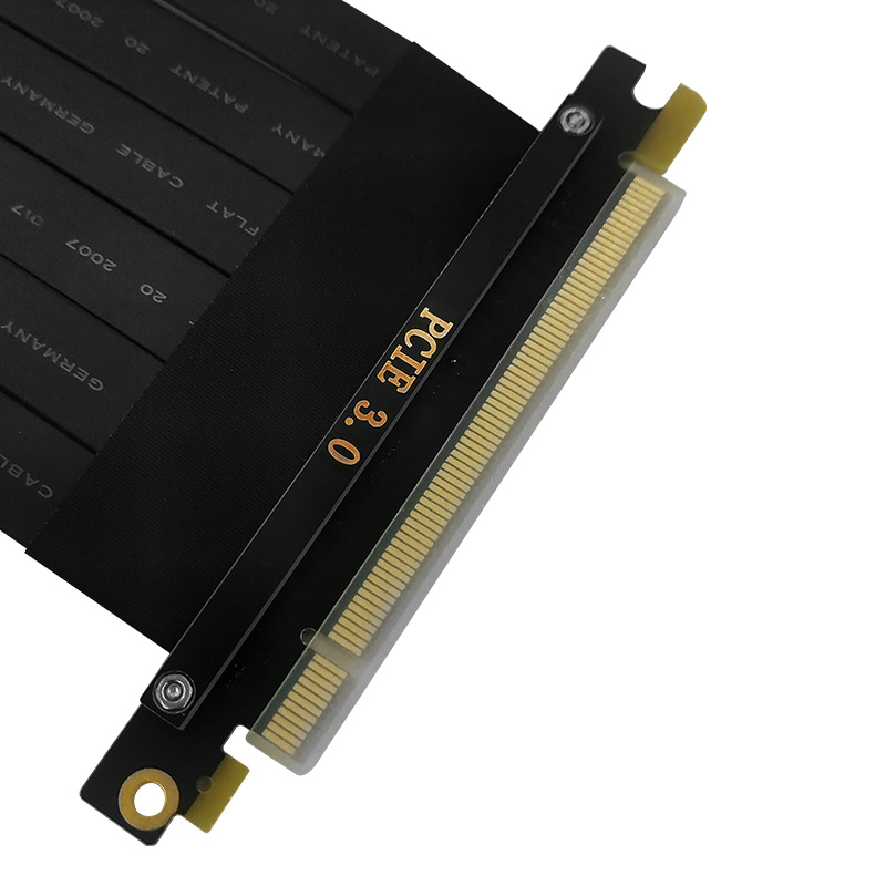 JHH GRAPHICS CARD EXTENSION CABLE PCIE 3.0 X16 STRAIGHT ADAPTER CABLE HIGH-SPEED SHIELDED PCIE GEN3 STABLE