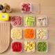 Refrigerator four-unit storage box food fresh storage box freezer storage box vegetable fresh storage box refrigerator storage box