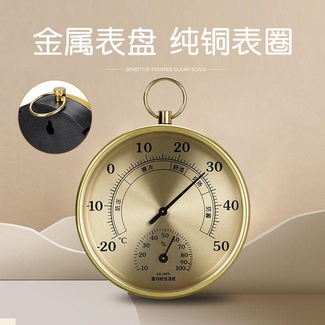 Indoor home thermometer dry and wet thermometer room room temperature high precision cute creative children's elderly room