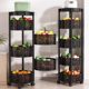 Kitchen multi-function storage rack household floor-standing multi-layer snack cart fruit and vegetable basket storage rack
