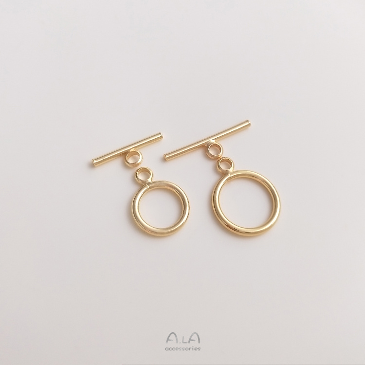 AMERICAN 14K GOLD-PACKED COLOR-PRESERVING MINI OT BUCKLE CLOSING BUCKLE DIY CHAIN BRACELET NECKLACE HEAD JEWELRY CONNECTION ACCESSORIES