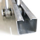 Heavy duty industrial factory sliding door sliding door hanging rail hanging roller pulley lifting rail channel steel accessories load 450KG