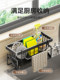 Faucet sponge rag storage rack household kitchen countertop multi-function dishwashing detergent storage rack sink storage rack