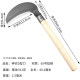 Agricultural sickle full steel grass cutter fishing long-handled crescent sickle harvesting rice, wheat, corn wooden handle weeding tool