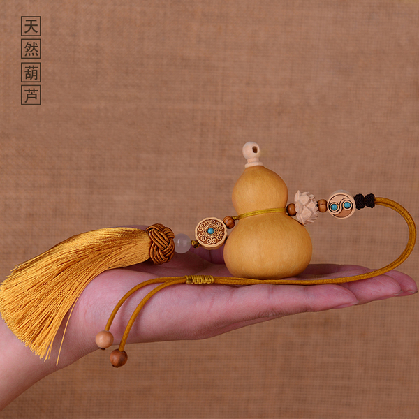 葫芦挂件手作门对门天然铜钱邻居客厅卧室车挂玄关吉祥中国结摆件
