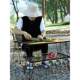Outdoor multi-function barbecue table camping portable mesh table Mini storage rack folding table chair drain bowl rack