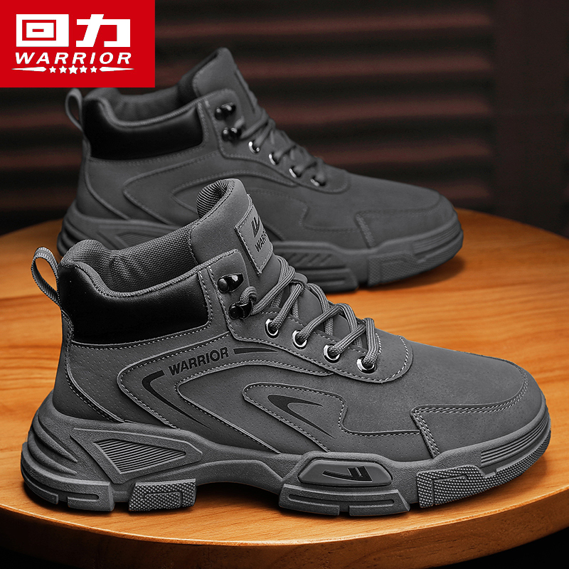 PULLBACK WOLF MARTIN BOOTS MENS HIGH-TOP AUTUMN AND WINTER DESERT LABOR PROTECTION OUTDOOR MOUNTAINEERING OVERALLS BOOTS ARE WEAR-RESISTANT AND NON-SLIP