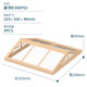 Wanding Ruole Super World DIY hut roof dustproof board accessories hand-assembled model assembly parts