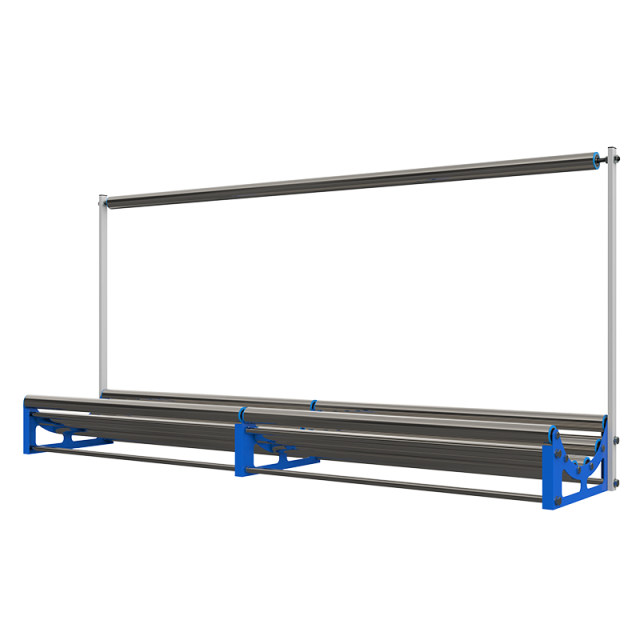 Stainless steel cutting bed stretcher machine loosening machine double section high load-bearing clothing factory fabric rack roller return cloth machine