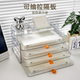 Desktop file storage rack transparent bookshelf office a4 paper partition rack pull-out and finishing rack stationery box
