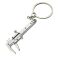 MINI SMALL CONVENIENT VERNIER CALIPER KEYCHAIN PENDANT MEASURING TOOL ZINC ALLOY KEYCHAIN PORTABLE TOOL