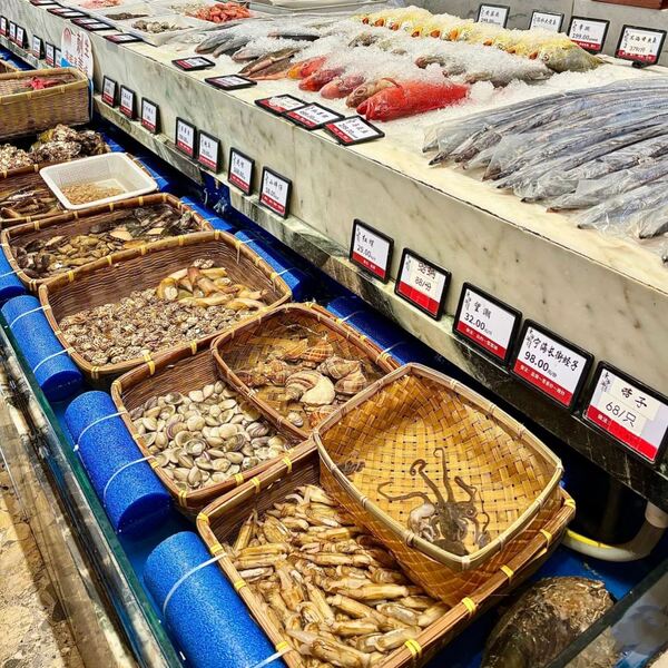 竹编长方筐子餐饮海鲜市场放食材展示手工编织正方收纳篮四方竹筐