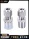 304 stainless steel double-screw connector, copper tube instrument gas source tube direct terminal NPT American standard external wire thread 8mm
