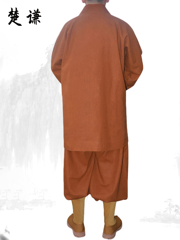 DUSTY MONK CLOTHES SHORT COATS SUMMER TENCEL LINEN GOWNS MONK CLOTHES MONK CLOTHES THIN STYLES COMFORTABLE AND BREATHABLE MEN AND WOMEN