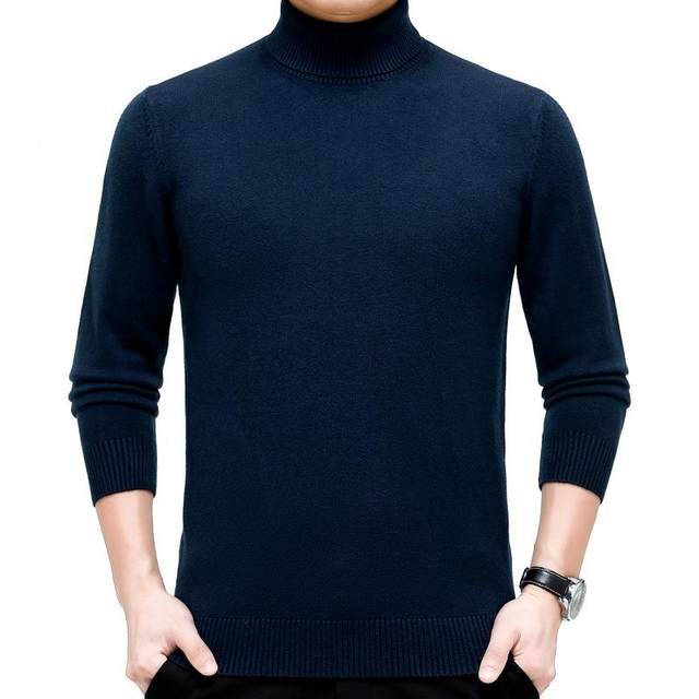 High winter new green cardigan fashionable casual 1930-KK pull-out neck thick style knitted bottom for middle-aged men