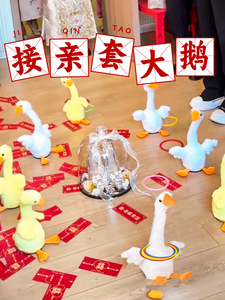 Wedding Door-Blocking Game, Swinging Duck Ring Toss, Wedding Groom and Groomsmen Goose-Tossing Game, Creative Interactiv