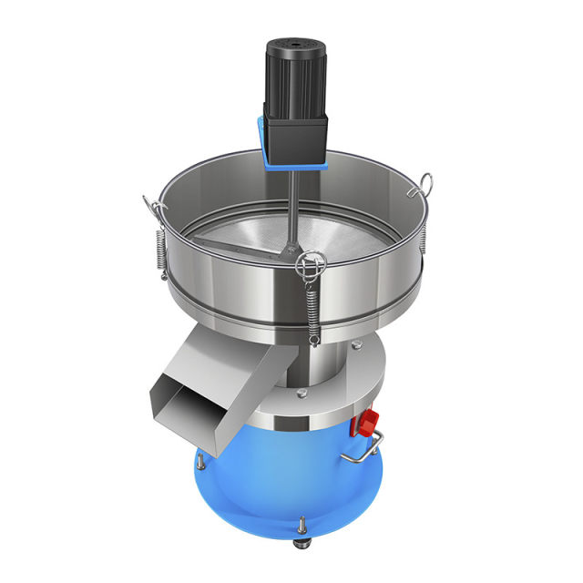 Vibration screening machine powder agglomeration screen with stirrer soybean juice viscous liquid filtration vibration screen electric