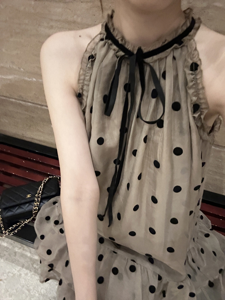 孕妇夏季连衣裙女2026新款时尚法式波点裙夏装小个子潮妈宽松裙子 — 3