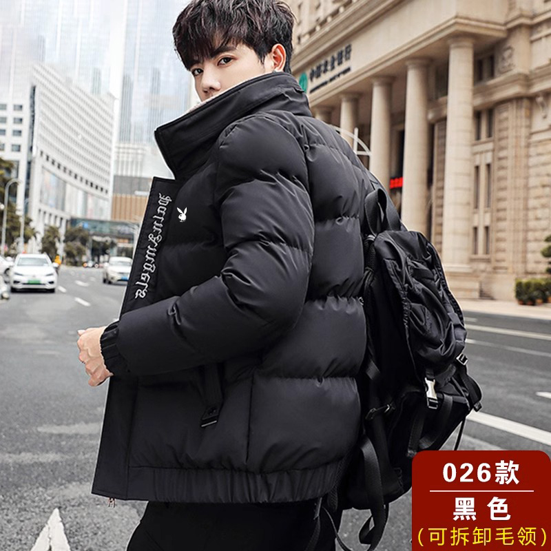 FACTORY DIRECT  S DOWN PADDED JACKET MENS NEW AUTUMN AND WINTER THICKENED STAND COLLAR SHORT WARM COTTON JACKET YOUTH CASUAL