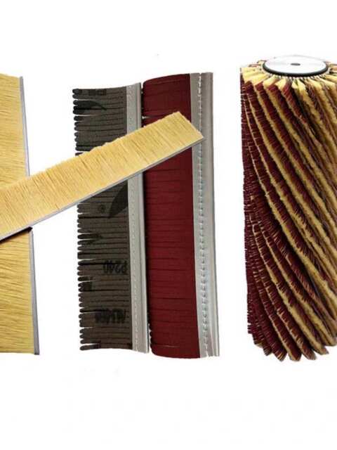 Supply high-quality sisal gauze brushes woodworking special-shaped polishing grinding wheel furniture groove line grinding roller brush spot stock