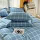 Pure cotton all-cotton four-piece duvet cover bed sheet dormitory three-piece 2025 new wash cotton student kit men