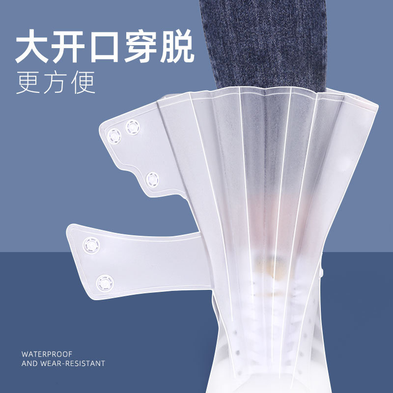 RAIN BOOTS FOR MEN AND WOMEN RAINY DAY SHOE COVERS WATERPROOF NON-SLIP AND RAINPROOF SHOE COVERS THICKENED WEAR-RESISTANT RAIN BOOT COVERS SILICONE WATER SHOES