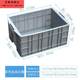 Material partition turnover box with lid Six grid parts box screw tool classification separation storage box with lid rubber box plastic