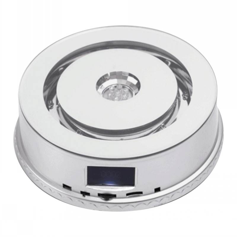 NEW COLORFUL LUMINOUS ROTATING LAMPHOLDER CRYSTAL ORNAMENT BASE MP3MP4 WOODEN BLUETOOTH MUSIC BOX ROTATING BOOTH