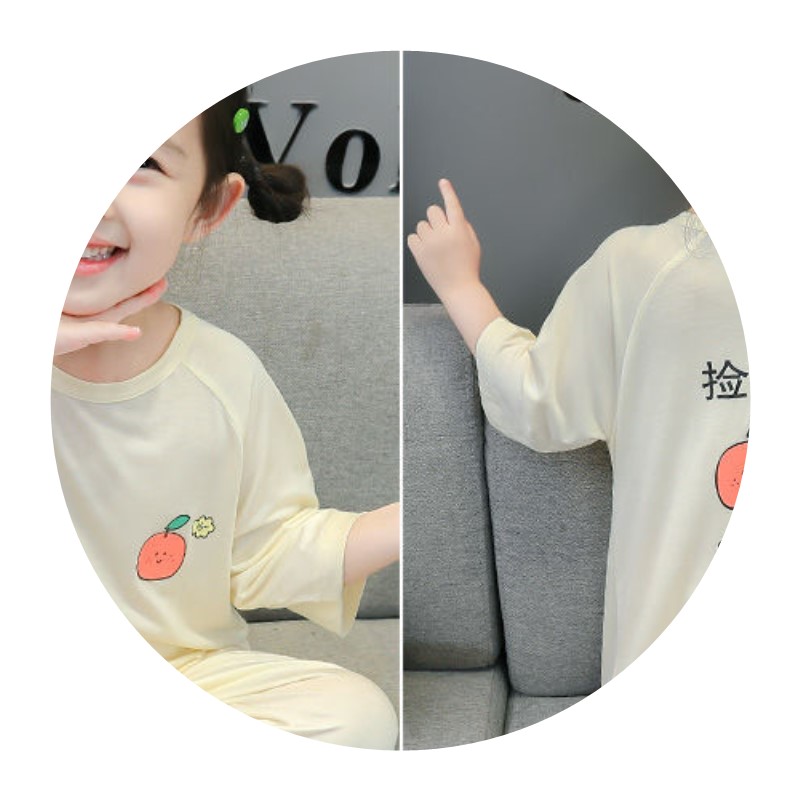 MODAL CHILDRENS ONE-PIECE PAJAMAS BOYS AND GIRLS BABY SUMMER THIN SECTION CHILDRENS ANTI-KICK SLEEPING BAG BABY AIR CONDITIONING CLOTHING