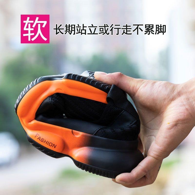 INSULATED LABOR PROTECTION SHOES WOMENS FOUR SEASONS SPRING AND AUTUMN STEEL TOE ANTI-SMASHING STEEL PLATE OLD STEEL TOE TOE SAFETY WORK SHOES WOMENS LIGHTWEIGHT