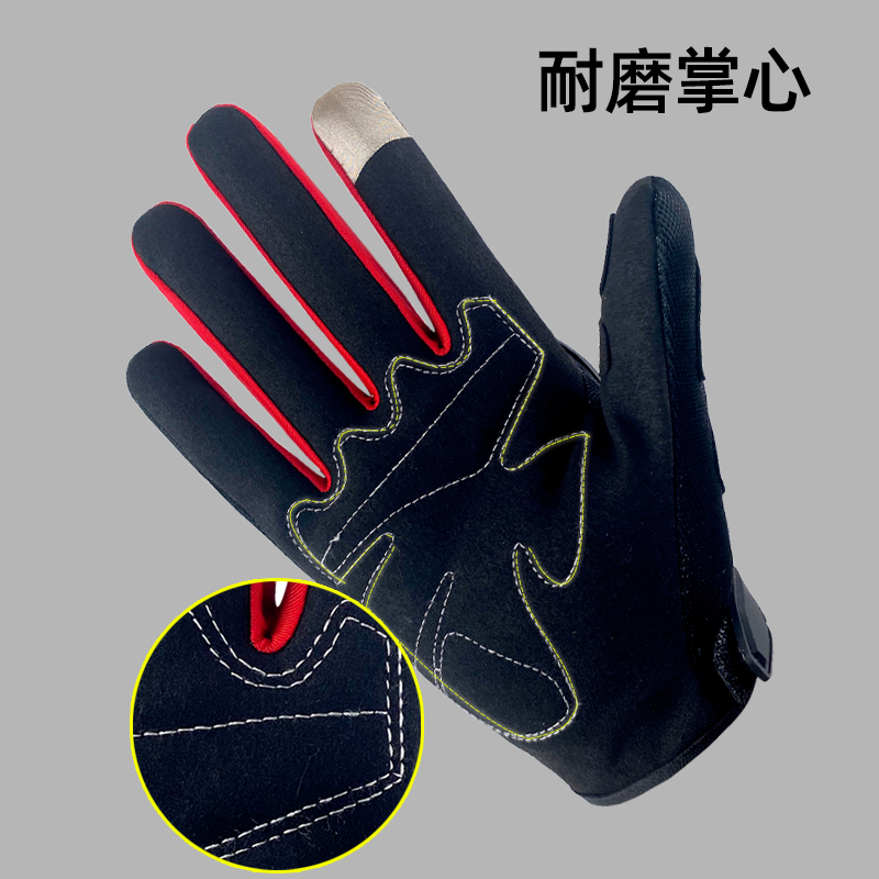 RIDING GLOVES MENS MOTORCYCLES FULL FINGERS SPRING AND AUTUMN MOTORCYCLE EQUIPMENT TOUCH SCREEN RIDER RIDING ANTI-FALLING WARM BREATHABLE IN ALL SEASONS